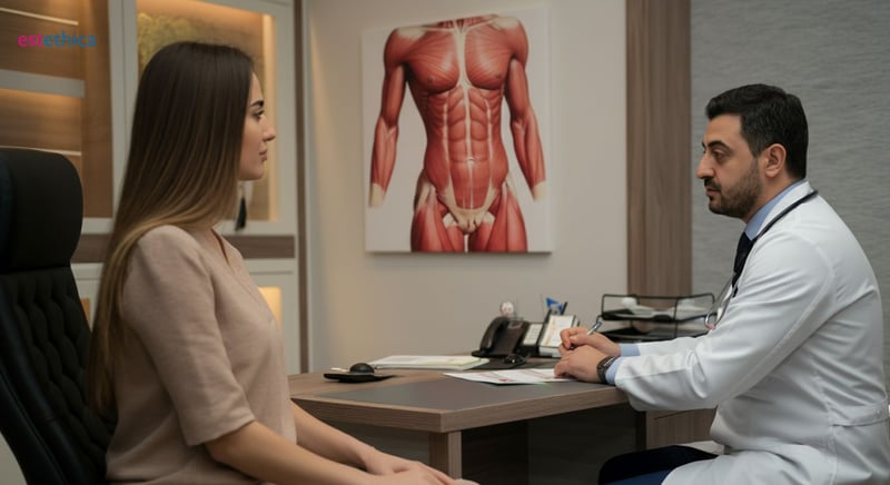 صورة توضح عملية عضلات البطن وكيفية عملها
