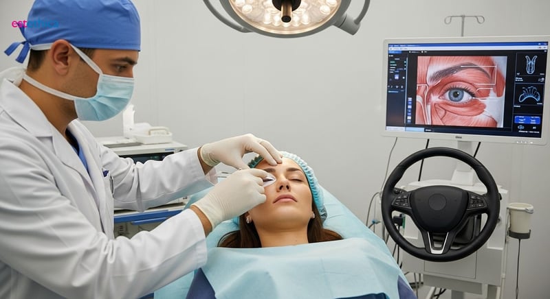 Премахване на торбички под очите: Преди и след