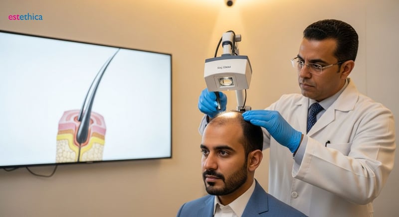 زراعة الشعر بتقنية الاقتطاف: النتائج والمميزات