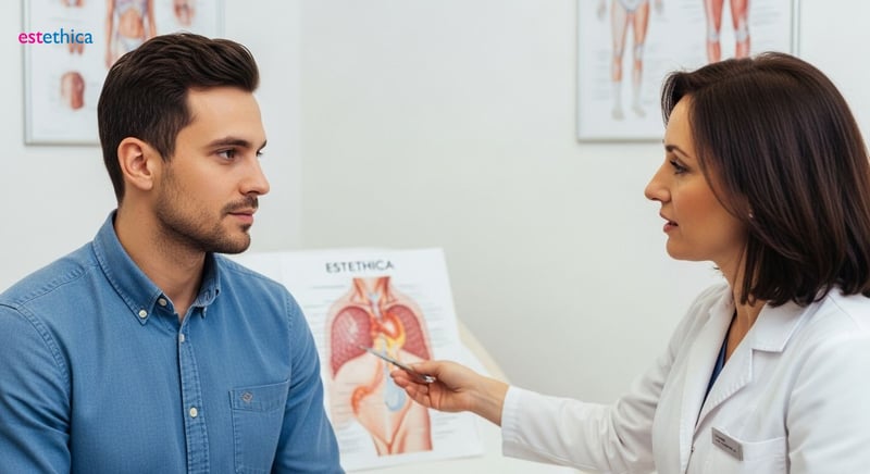 Симптоми на гинекомастия