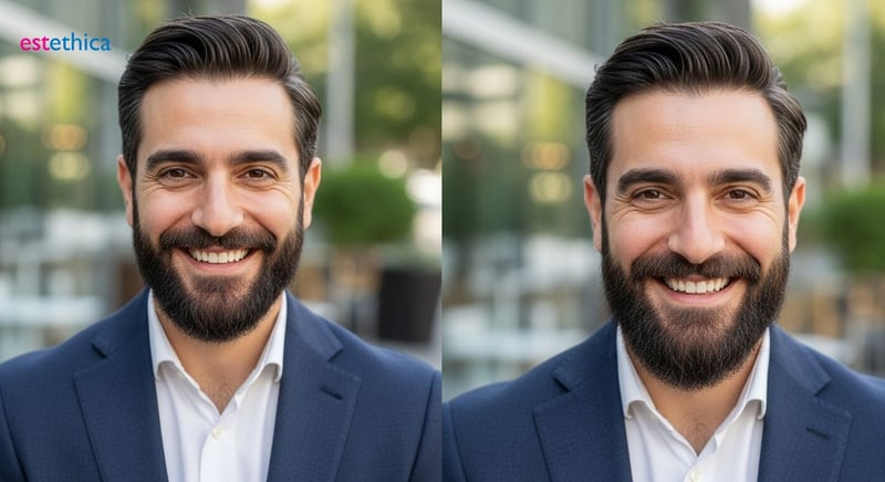 Преди и след: Реални резултати от присаждане на брада