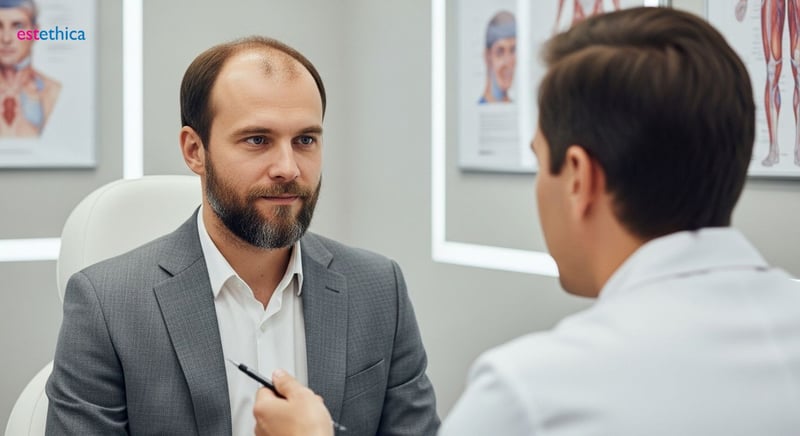 Пересадка бороды: до и после