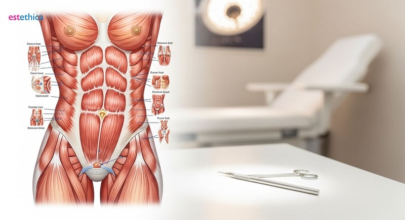 Abdominal etching surgery for defined abs