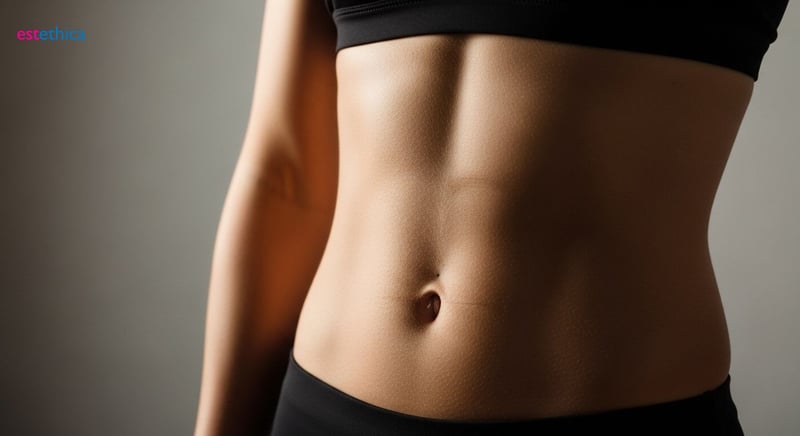 Abdominal etching cosmetic surgery for muscle definition