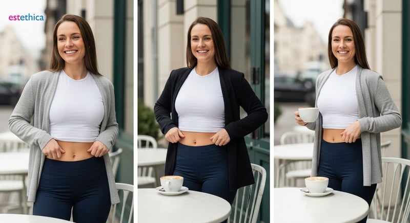 Abdominal etching transformation before and after