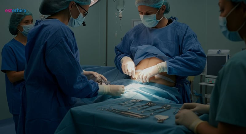 Abdominoplastie et liposuccion pour ventre plat