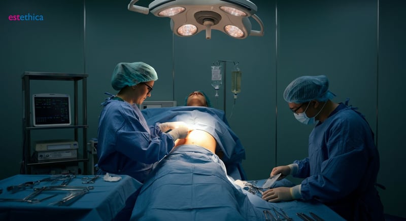 Abdominoplastie et liposuccion pour ventre plat