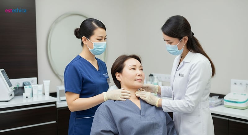 طرق شد الرقبة: الكريمات والجراحة التجميلية