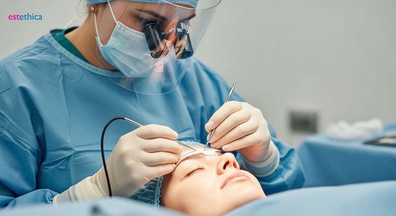 Augenbrauentransplantation ohne Narben