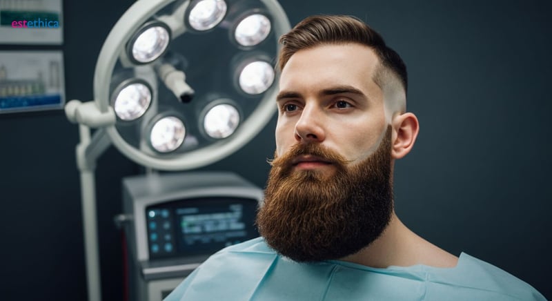 Beard implants using FUE and DHI techniques