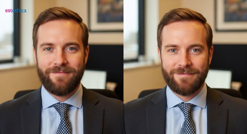 Beard Transplant Before and After