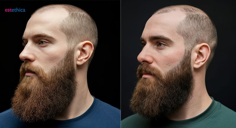 Beard transplant before and after results