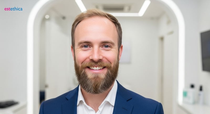 Beard transplant before and after