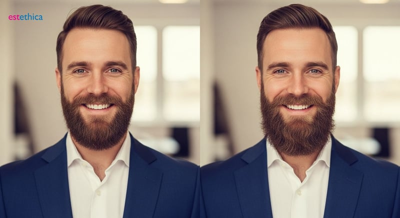 Beard Transplant Before and After