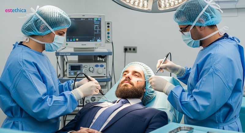 Beard Transplant Before and After