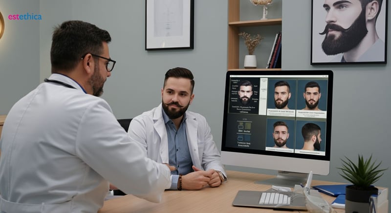 Beard Transplant Techniques: FUE vs. DHI comparison