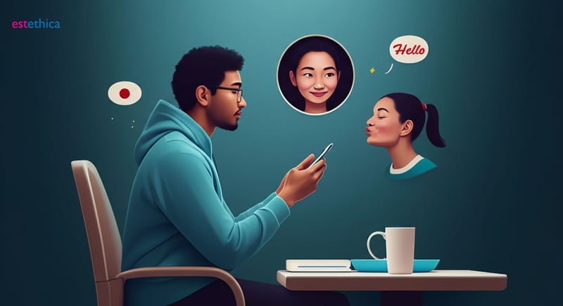 Diverse global greetings illustration
