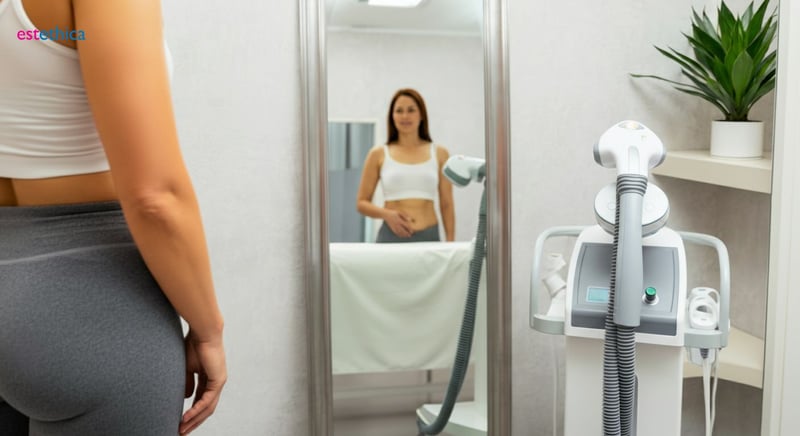 Body sculpting procedures for stomach