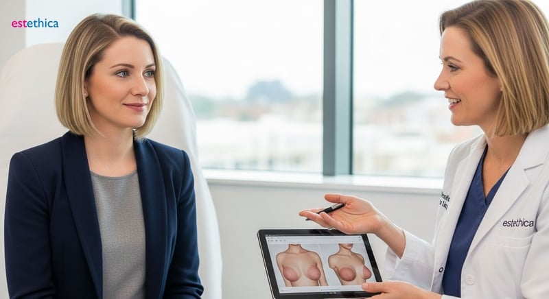 Breast augmentation implants for natural look