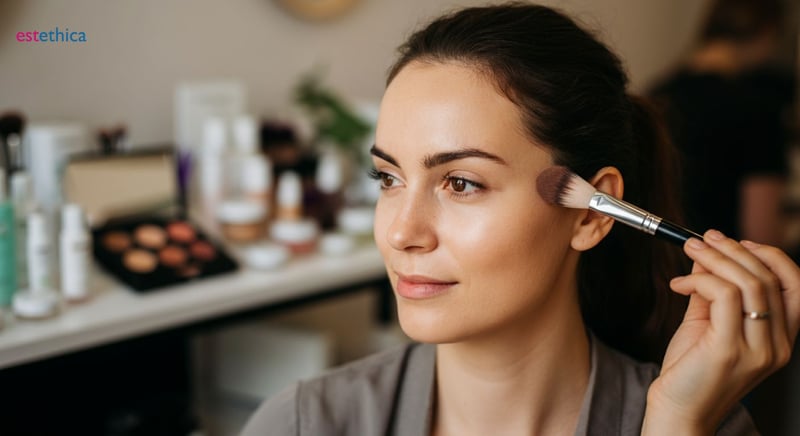 Productos de belleza sostenibles en exhibición