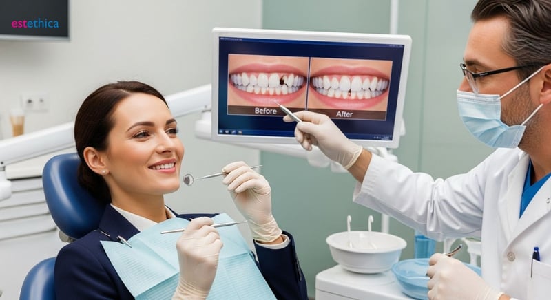 Crooked teeth before and after veneers