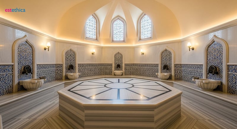 Imagine cu hamam tradițional, spa turcesc special