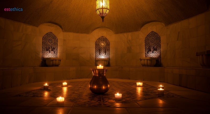 Interiorul unui hamam tradițional, beneficii pentru sănătate