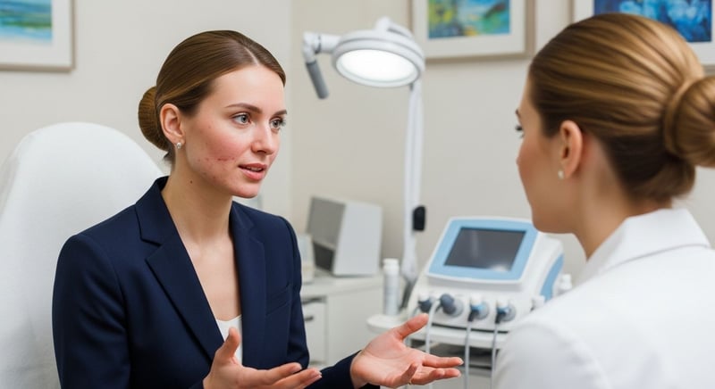 Vase capilare sparte pe piele