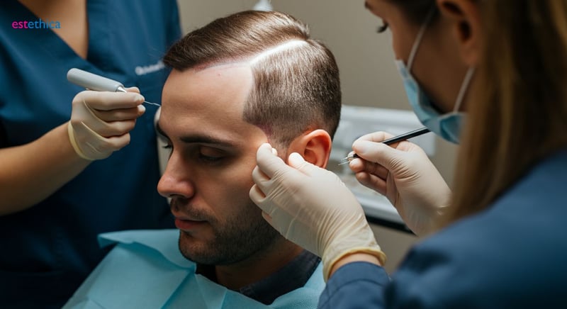 Hair restoration techniques: FUE, DHI comparison