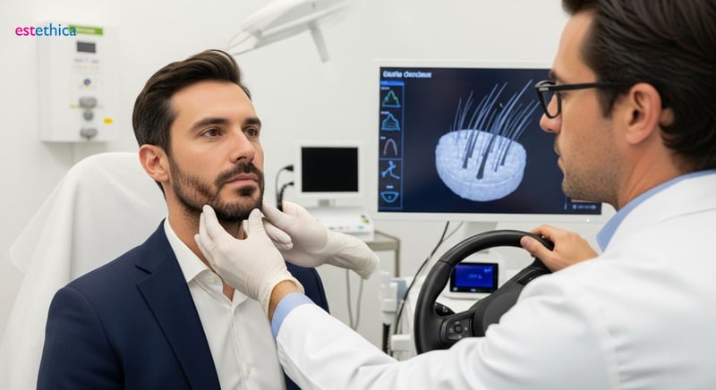 Chirurgie barbe: transformation apparence