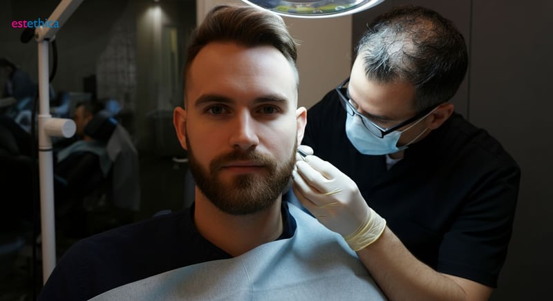 Greffe de barbe pour transformer l'esthétique du visage