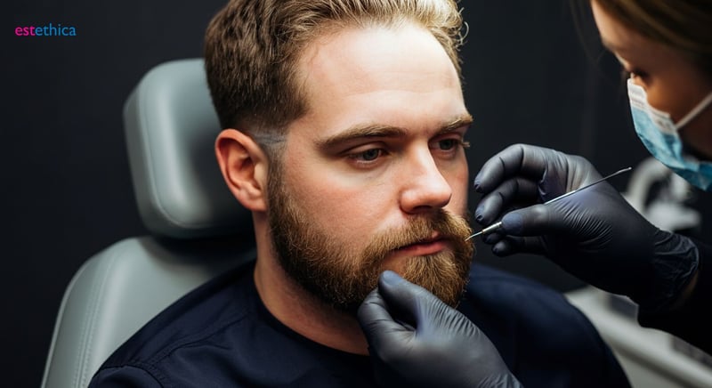 Greffe de barbe étape par étape