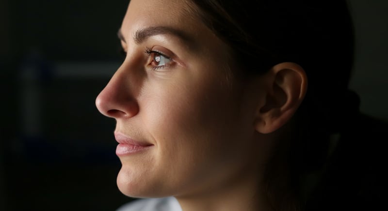 Préparation sereine pour opération du nez