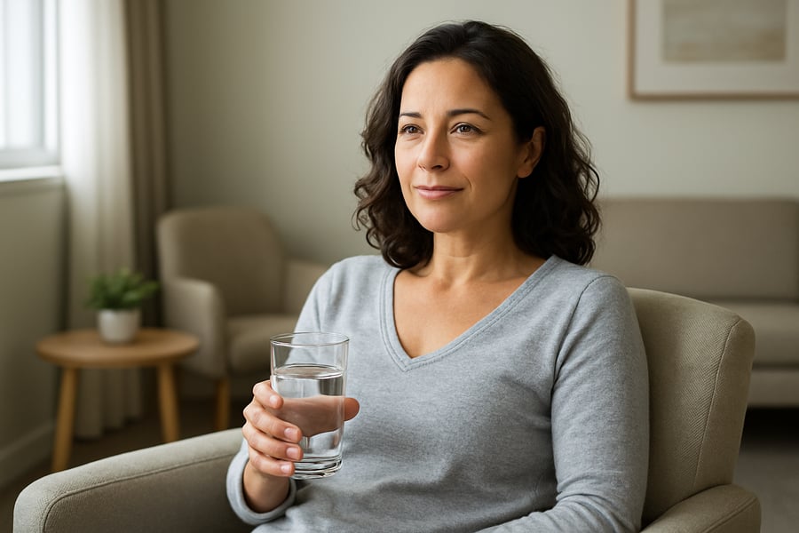 Confident Patient After Aesthetic Surgery Consultation