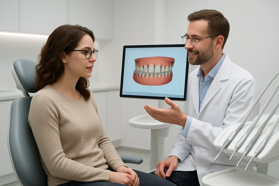 Consulting with a Certified Invisalign Orthodontist