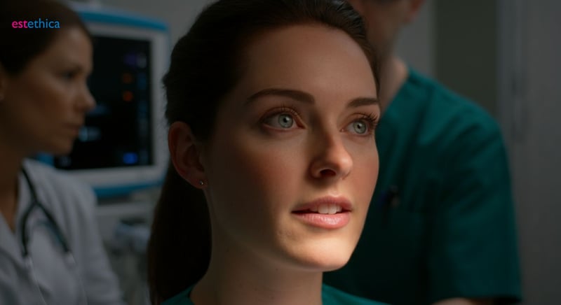 Cosmetic ear surgery consultation with doctor and patient