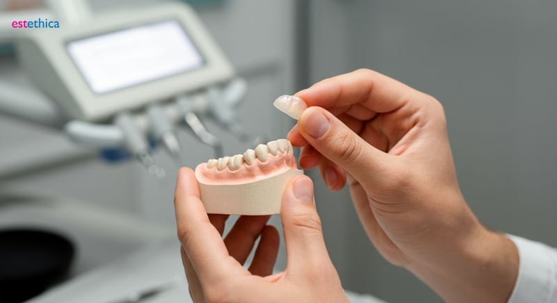 Cosmetic veneers enhancing smile perfection