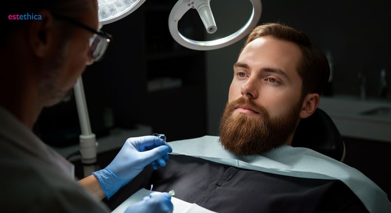 Creștere naturală a bărbii: Folliculi piloși și estetica facială