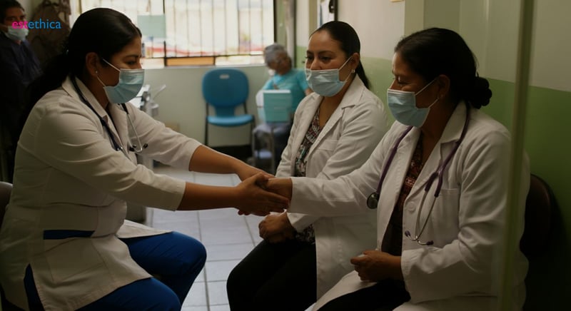 Hombre saludando con una sonrisa amigable