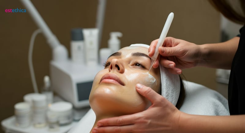 Cosméticos esenciales para cuidado de la piel en cabina