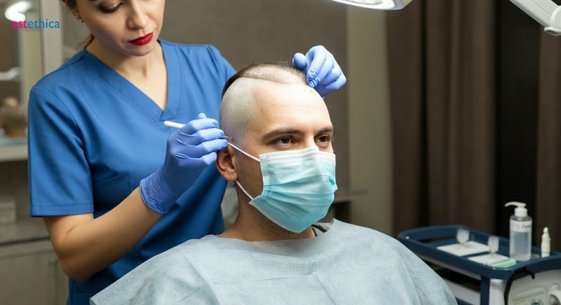 Etapele procedurii de implant de păr