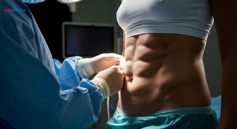Abdomen cu aspect six-pack prin chirurgie plastică
