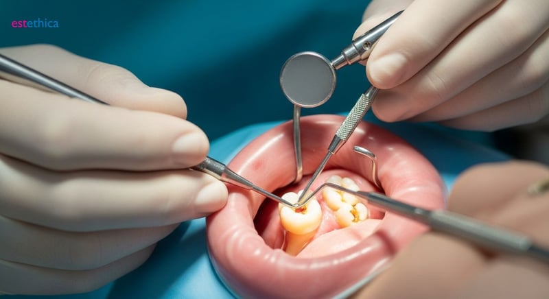 Identificare nevoie tratament canal dentar urgent