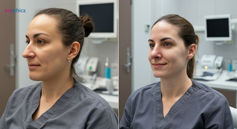 نتائج عملية تجميل الأنف: قبل وبعد