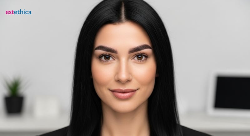 Natürliche Augenbrauen Formen und Verdichten lassen