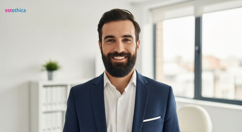 Densité barbe greffe : Résultat naturel