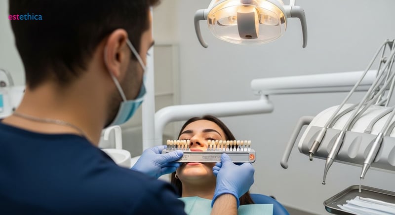 Dental veneers before and after transformation