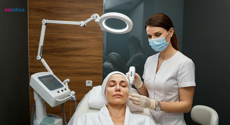 Dermatologist tailoring skin care for optimal results