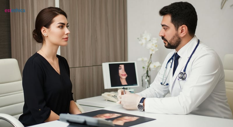 Imagen del procedimiento de levantamiento de labios
