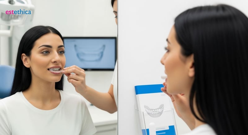 Unsichtbare Zahnspange vs. Festsitzende Zahnspange